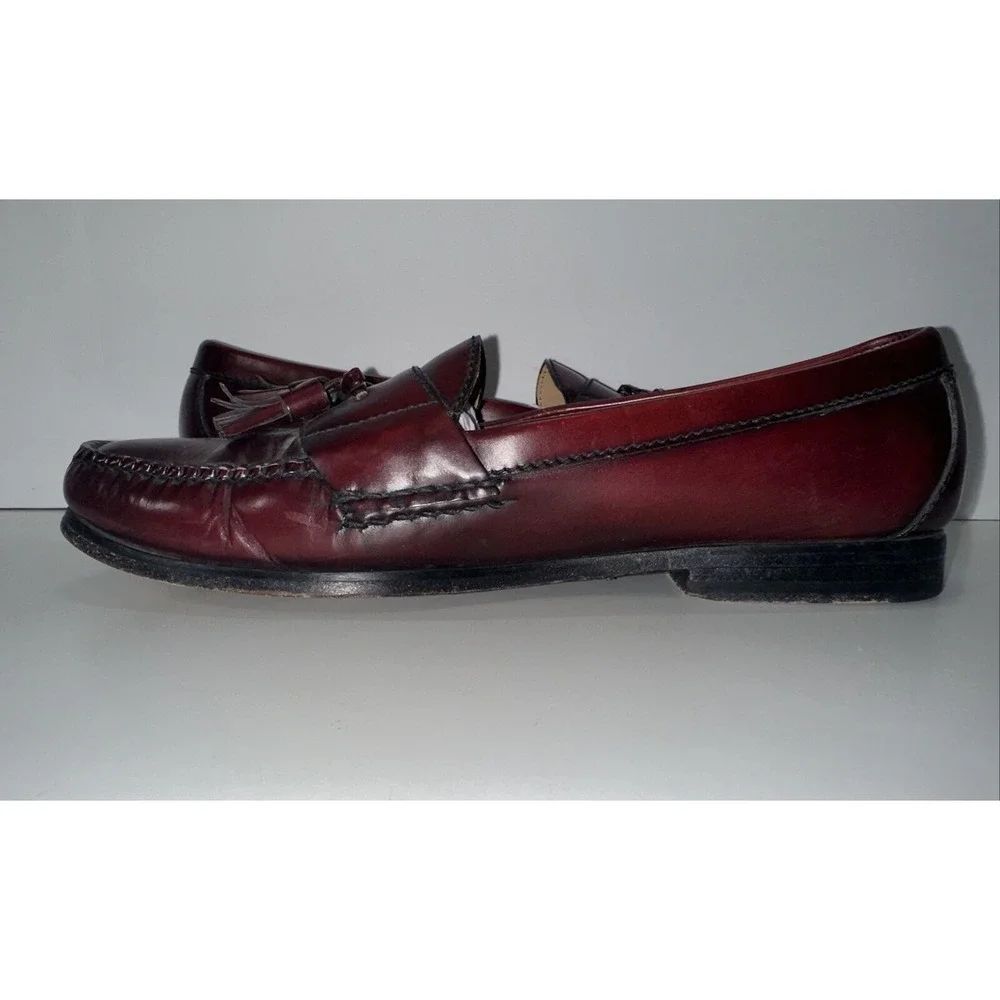 Cole Haan 03507 Black Cherry Pinch Tassel Slip-On Loafer Shoes Men's US 10.5‎ C